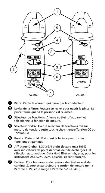 AC40C AD40B - Amprobe