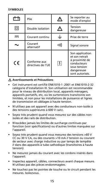 AC40C AD40B - Amprobe