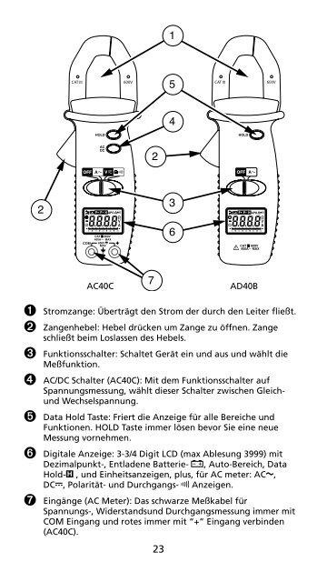 AC40C AD40B - Amprobe