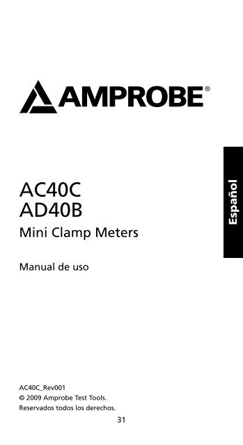 AC40C AD40B - Amprobe