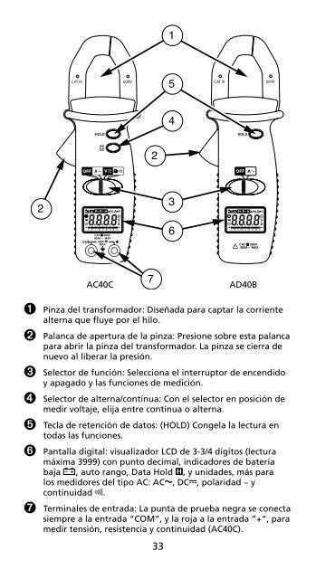 AC40C AD40B - Amprobe