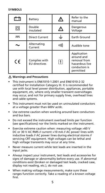 AC40C AD40B - Amprobe