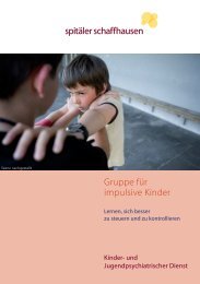 spitäler schaffhausen Gruppe für impulsive Kinder