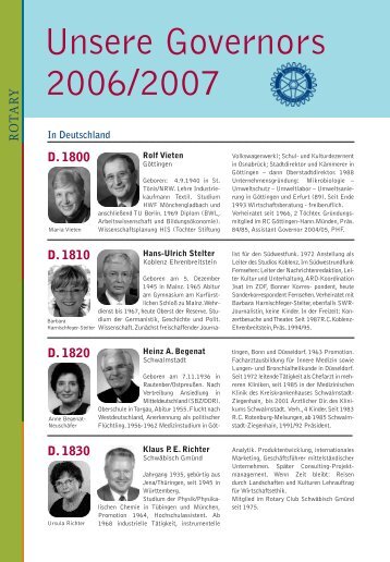 2006 / 2007 - Rotary Deutschland
