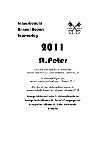 Annual Report - St Peters - HOME
