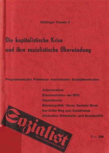 Göttinger Thesen II - Die kapitalistische Krise und ... - Jusos Bielefeld