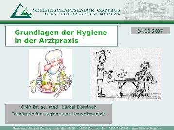 Grundlagen der Hygiene in der Arztpraxis - Gemeinschaftslabor ...