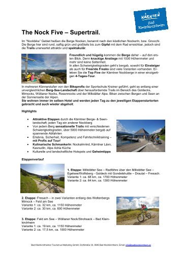 The Nock Five - Supertrail - Bad Kleinkirchheim