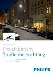 Projektbericht Straßenbeleuchtung - Philips Lighting