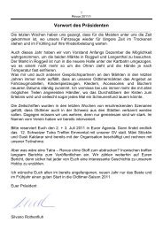 Vorwort des Präsidenten - Tatra - Register - Schweiz