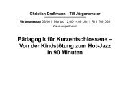 Pädagogik für Kurzentschlossene: Von der Kindstötung zum Hot