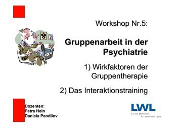 Gruppenarbeit in der Psychiatrie