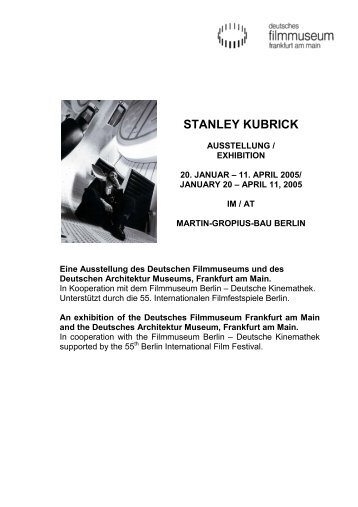 digitale Pressemappe - Stanley Kubrick