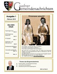 Februar 2012 - Gemeinde Gaaden