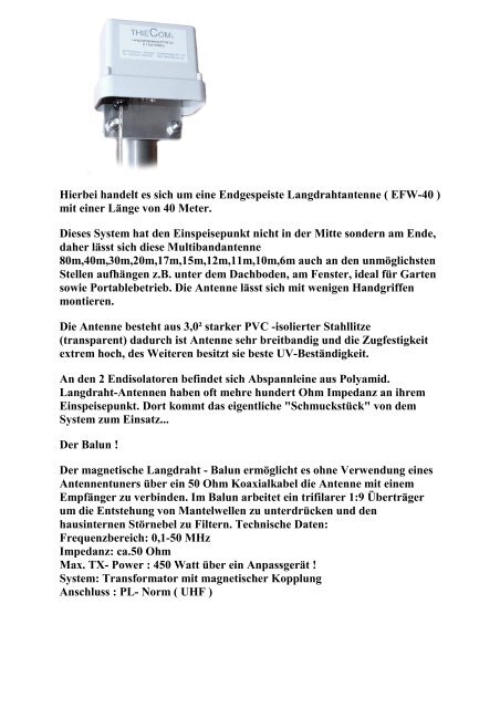 PDF Datenblatt in deutscher Sprache - Thiecom