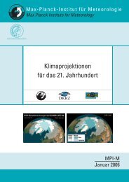 Klimaprojektionen für das 21. Jahrhundert - Max-Planck-Institut für ...