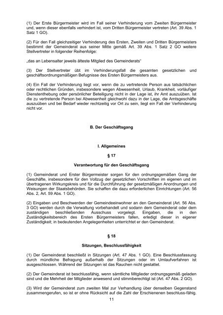 Geschäftsordnung für den Gemeinderat - Seeon - Seebruck