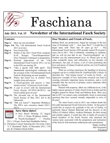 Fasch-Repertorium - fasch.net