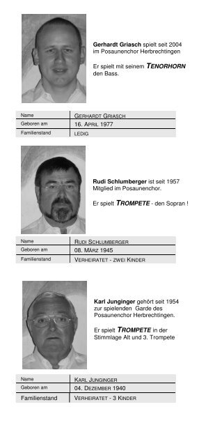 Festschrift für Homepage.pdf - Posaunenchor Herbrechtingen