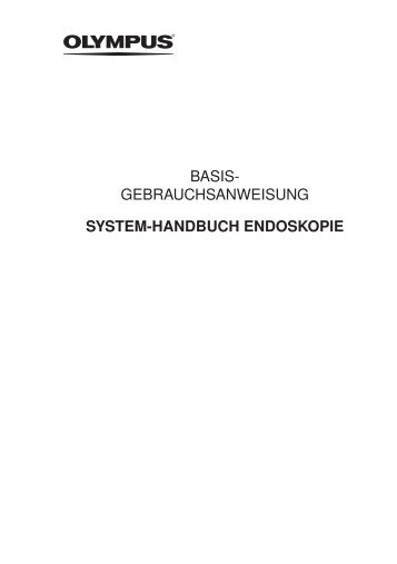 gebrauchsanweisung system-handbuch endoskopie