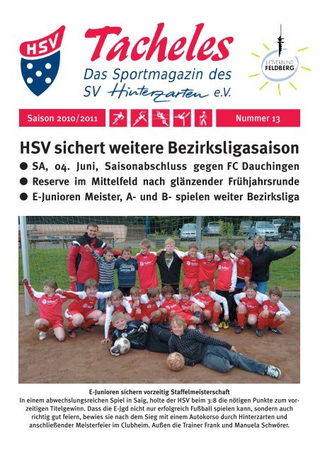 Stadionzeitschrift Tacheles Nr. 13 - SV Hinterzarten