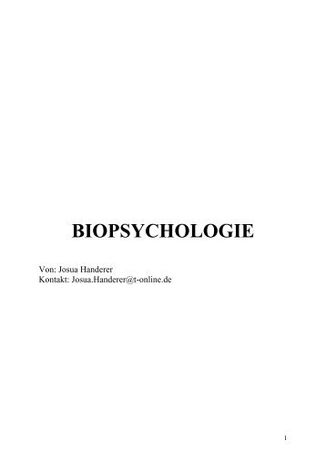 BIOPSYCHOLOGIE