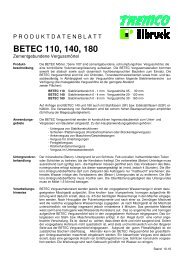 Technische Merkblätter - Tremco illbruck Swiss AG