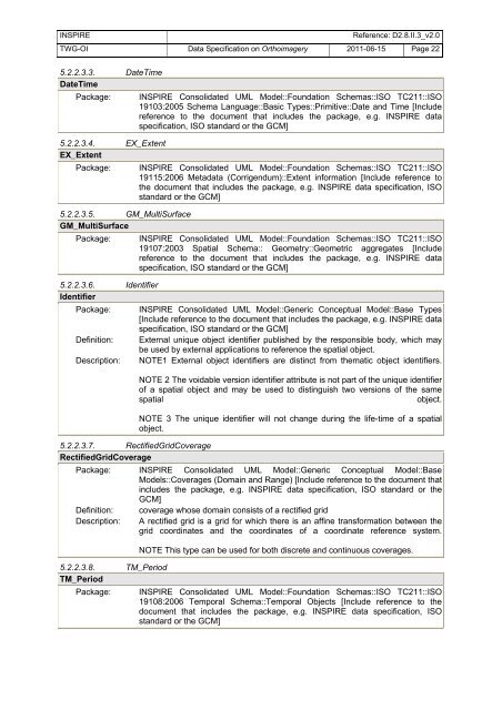 Data Specification on Orthoimagery – Draft ... - INSPIRE - Europa