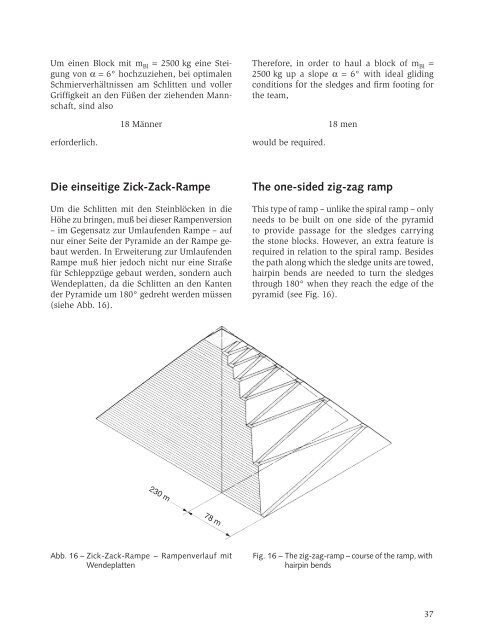 Die einseitige Zick-Zack-Rampe The one-sided zig ... - Hans Weigele