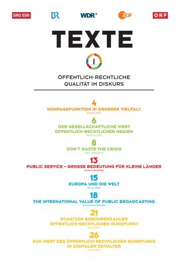 öffentlich-rechtliche Qualität im Diskurs - ORF Public Value