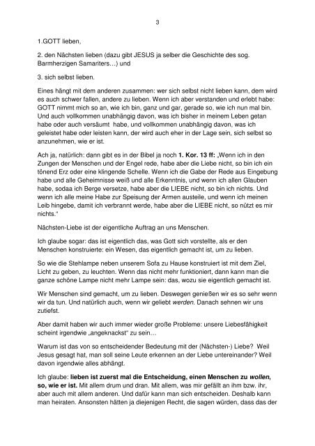 2011 02  20 27 md predigt zum Thema Nächstenliebe im ...