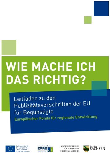 Leitfaden zu den Publizitätsvorschriften der EU ... - Freistaat Sachsen