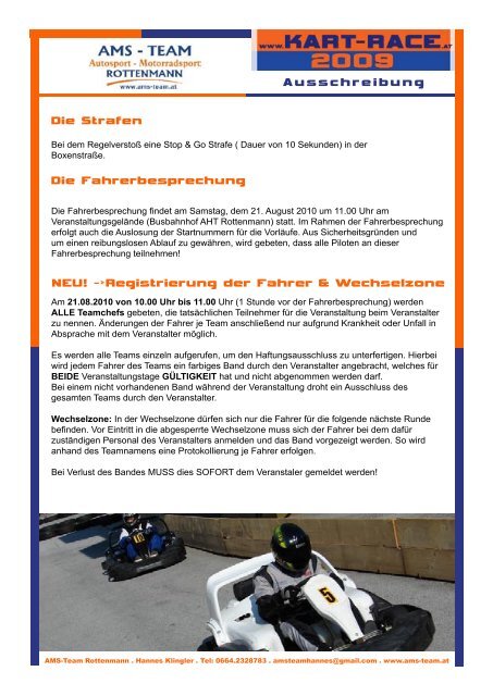 Ausschreibung 2010 (.pdf) - AMS-TEAM Rottenmann