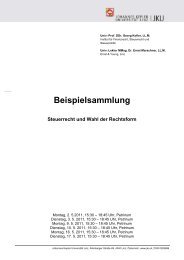 Beispielsammlung - Institut für Finanzrecht, Steuerrecht und ...