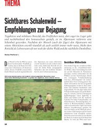 Empfehlungen zur Bejagung - Weidwerk