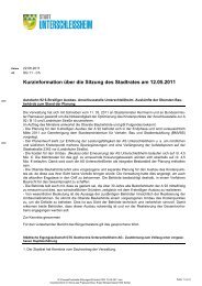 Protokoll - Stadt Unterschleissheim