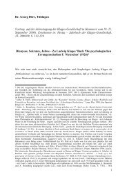 Doerr - Klages u. Nietzsche - Georg Doerr