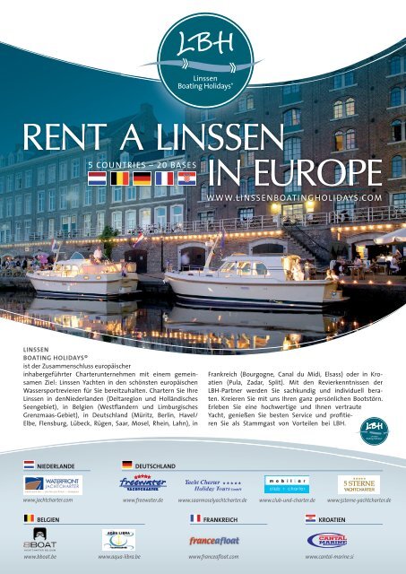 BOATING & LIFESTYLE MAGAZINE FROM LINSSEN YACHTS