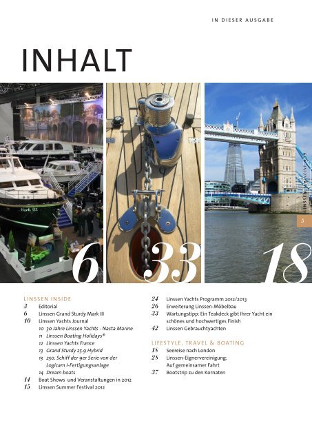 BOATING & LIFESTYLE MAGAZINE FROM LINSSEN YACHTS