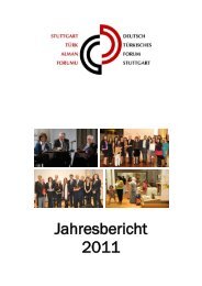 Jahresbericht 2011 - Deutsch-Türkisches Forum Stuttgart