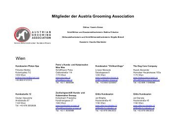 Mitglieder der Austria Grooming Association