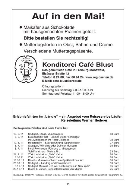 Stadtteilnachrichten Heft 44 - Bürgerverein Freiburg Mooswald ev