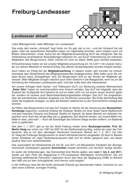 Stadtteilnachrichten Heft 44 - Bürgerverein Freiburg Mooswald ev