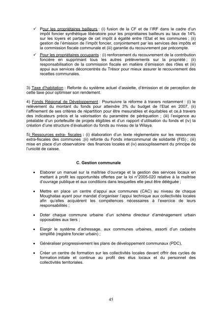 Rapport du Comité Interministériel Chargé de la Bonne Gouvernance