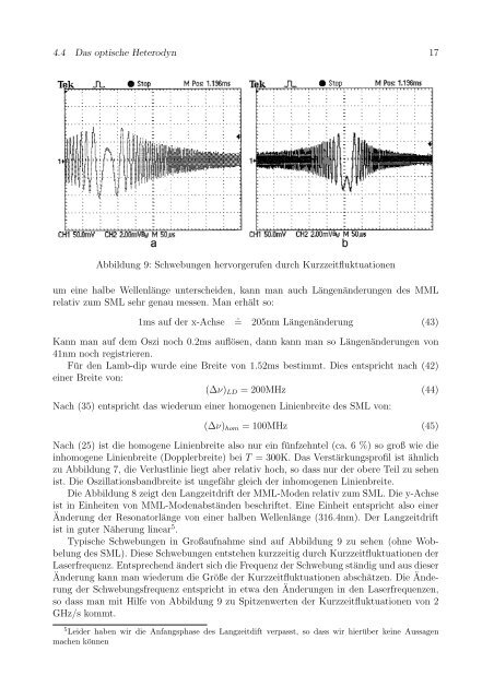 Protokoll zum Versuch Gaslaser