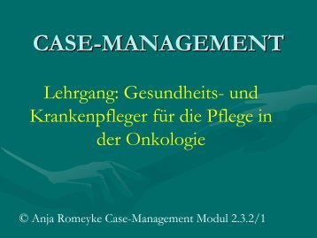 Definition – Case-Management