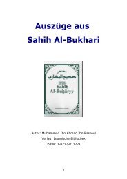 Auszüge aus Sahih Al-Bukhari - Masjid Omar Duesseldorf