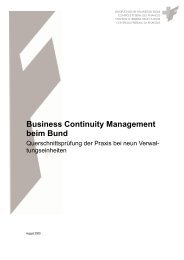 Business Continuity Management beim Bund