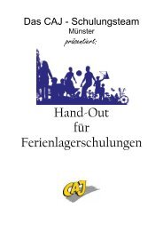 Ferienlagerschulung - Christliche Arbeiterjugend Münster