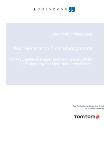 Next Generation Fleet Management - Lünendonk-Shop